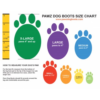 Pawz Natural Rubber dog boots